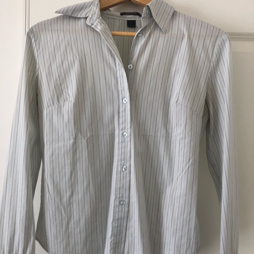 Express button down long sleeve shirt